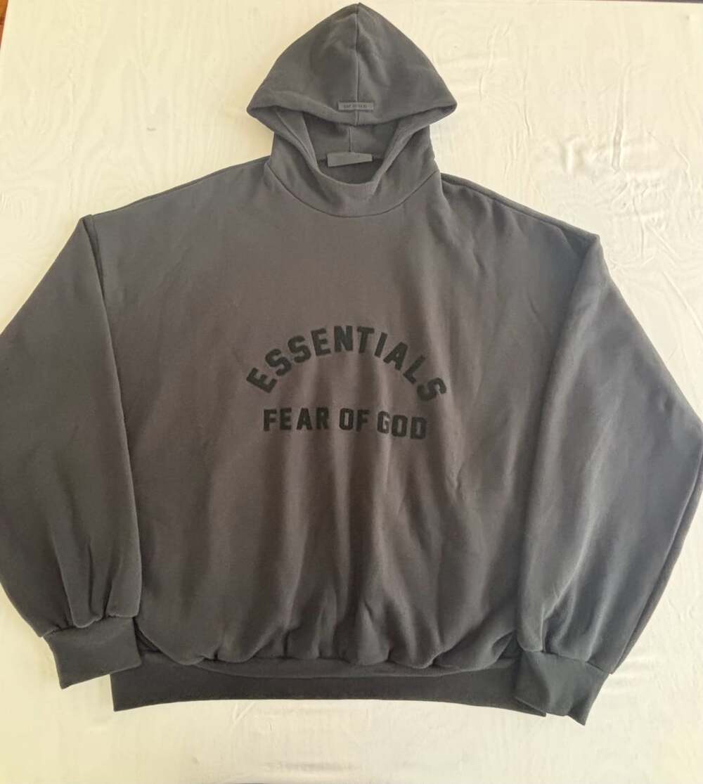 Fear of God Essentials Arc Logo Hoodie Jet Black